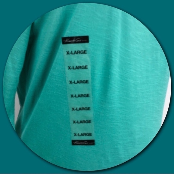 KENNETH Cole Teal Long Sleeve T-Shirt - Picture 6 of 8